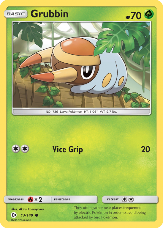 Grubbin 13/149 Sun & Moon Sun & Moon