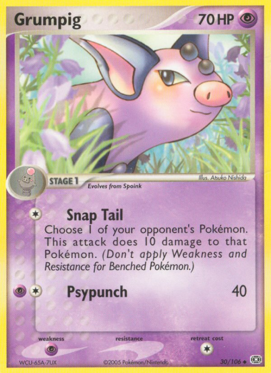 Grumpig 30/106 EX Emerald