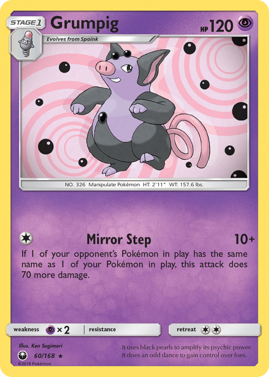 Grumpig 60/168 Sun & Moon Celestial Storm