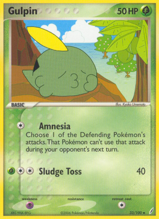 Gulpin 33/100 EX Crystal Guardians