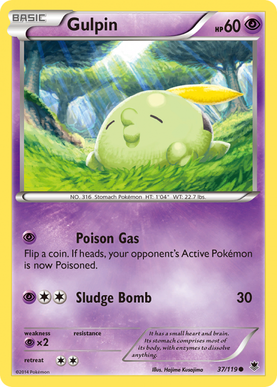 Gulpin 37/119 XY Phantom Forces