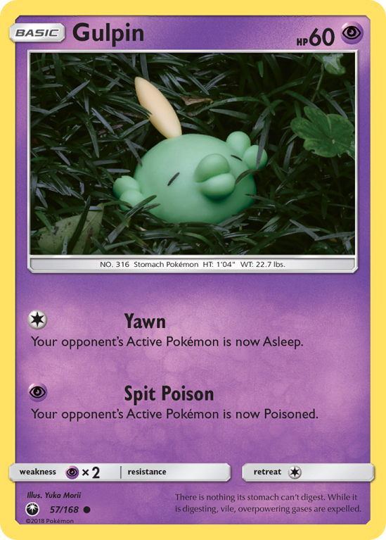 Gulpin 57/168 Sun & Moon Celestial Storm