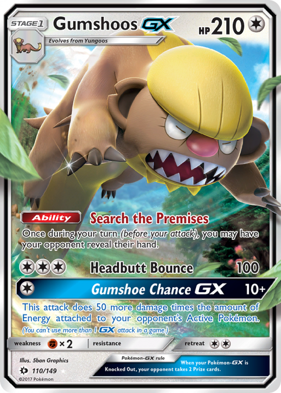 Gumshoos-GX 110/149 Sun & Moon Sun & Moon