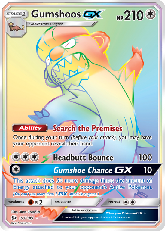 Gumshoos-GX 157/149 Sun & Moon Sun & Moon