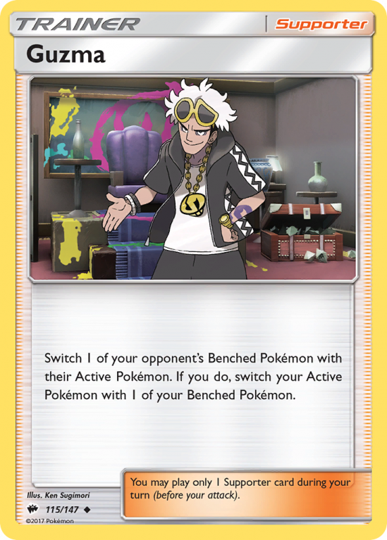 Guzma 115/147 Sun & Moon Burning Shadows