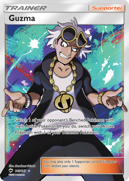Guzma 143/147 Sun & Moon Burning Shadows