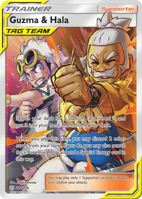 Guzma & Hala 229/236 Sun & Moon Cosmic Eclipse