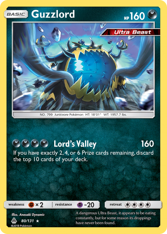 Guzzlord 80/131 Sun & Moon Forbidden Light