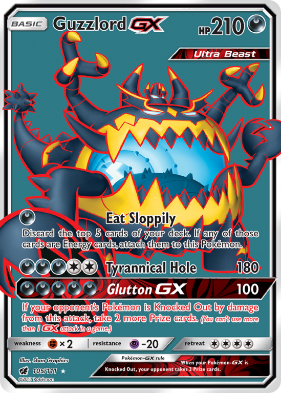 Guzzlord-GX 105/111 Sun & Moon Crimson Invasion