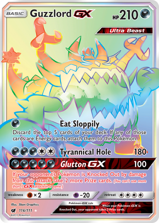 Guzzlord-GX 116/111 Sun & Moon Crimson Invasion
