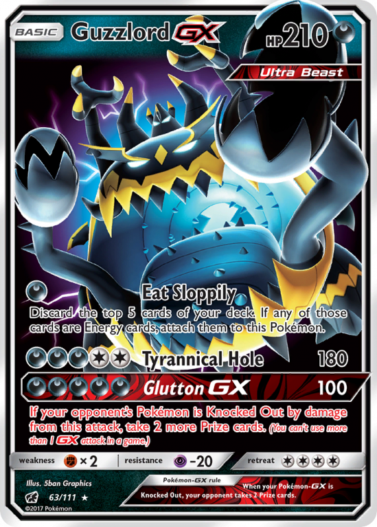 Guzzlord-GX 63/111 Sun & Moon Crimson Invasion