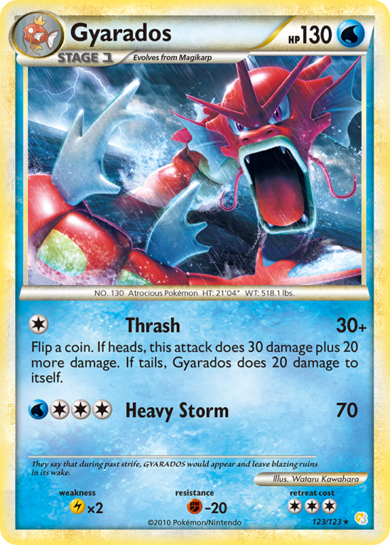 Gyarados 123/123 HeartGold & SoulSilver HeartGold & SoulSilver