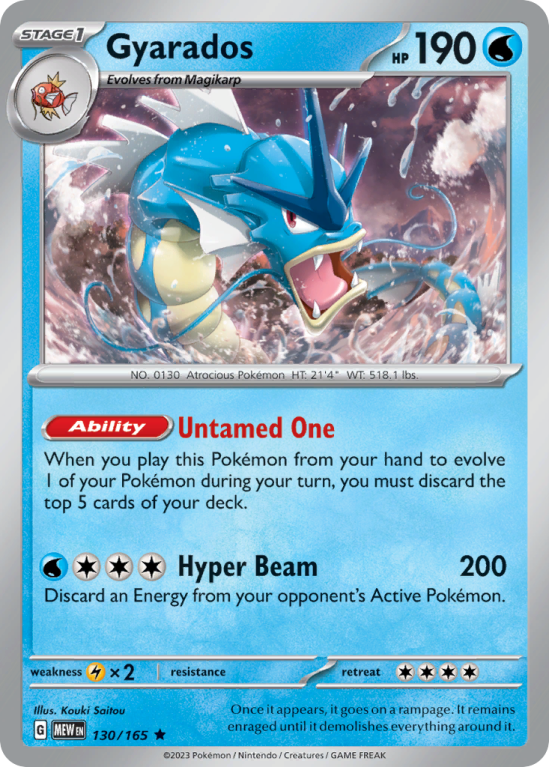 Gyarados 130/165 Scarlet & Violet 151