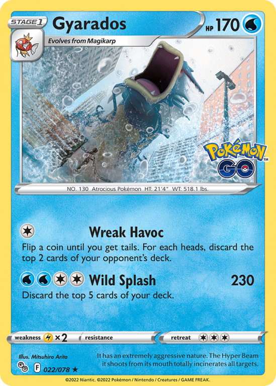 Gyarados 22/78 Sword & Shield Pokémon GO