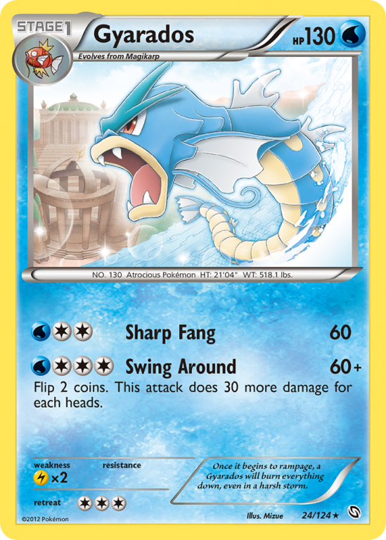 Gyarados 24/124 Black & White Dragons Exalted