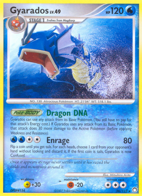 Gyarados 26/123 Diamond & Pearl Mysterious Treasures