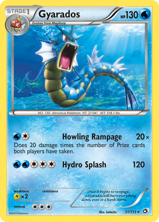Gyarados 31/113 Black & White Legendary Treasures