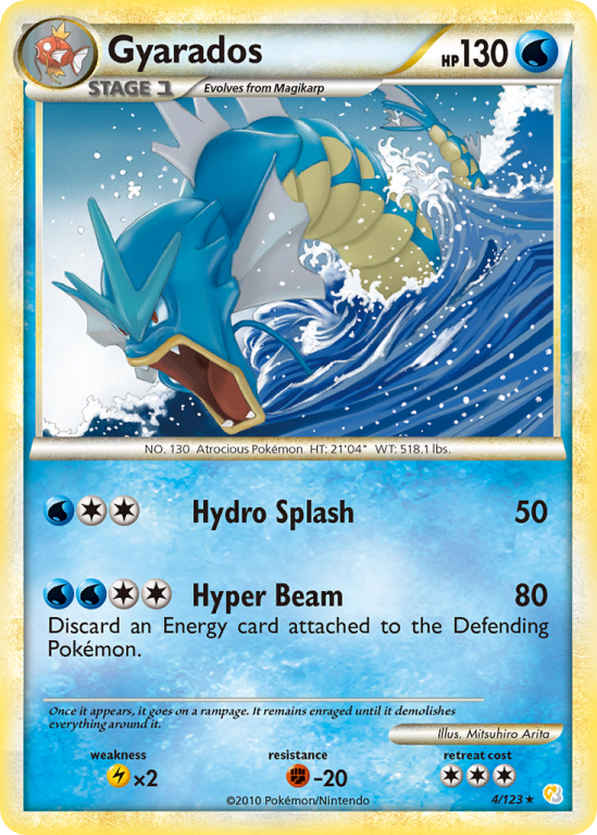 Gyarados 4/123 HeartGold & SoulSilver HeartGold & SoulSilver