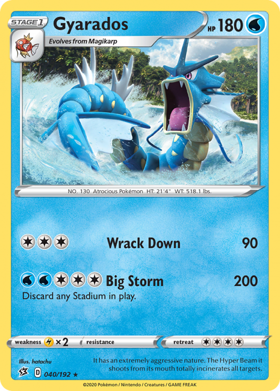 Gyarados 40/192 Sword & Shield Rebel Clash