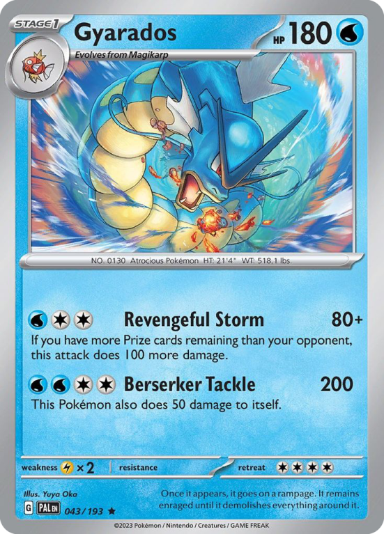 Gyarados 43/193 Scarlet & Violet Paldea Evolved