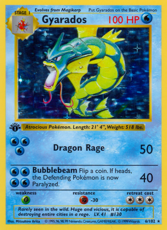 Gyarados 6/102 Base Base Set