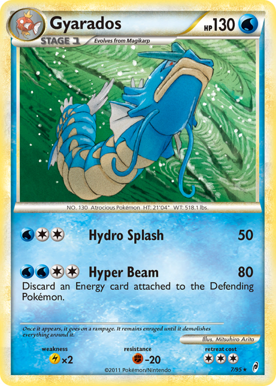 Gyarados 7/106 HeartGold & SoulSilver Call of Legends