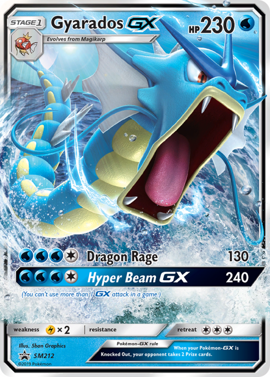Gyarados-GX SM212/156 Sun & Moon SM Black Star Promos
