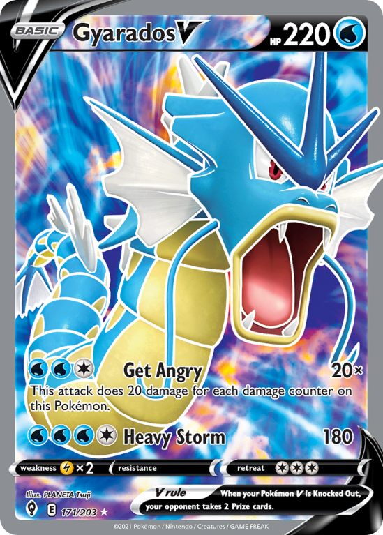 Gyarados V 171/203 Sword & Shield Evolving Skies