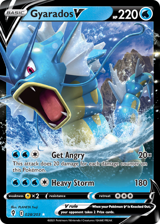 Gyarados V 28/203 Sword & Shield Evolving Skies