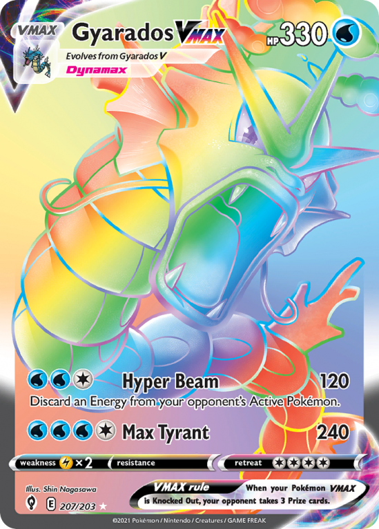 Gyarados VMAX 207/203 Sword & Shield Evolving Skies