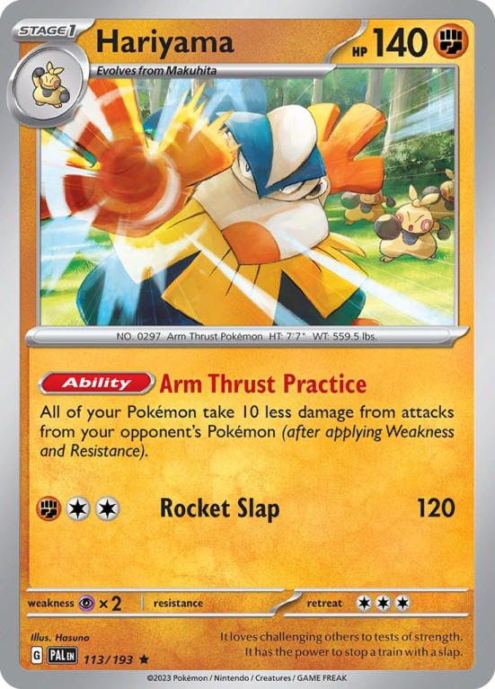 Hariyama 113/193 Scarlet & Violet Paldea Evolved