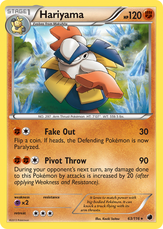 Hariyama 63/116 Black & White Plasma Freeze