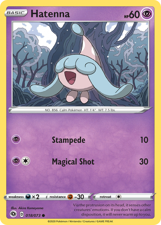 Hatenna 18/73 Sword & Shield Champion's Path