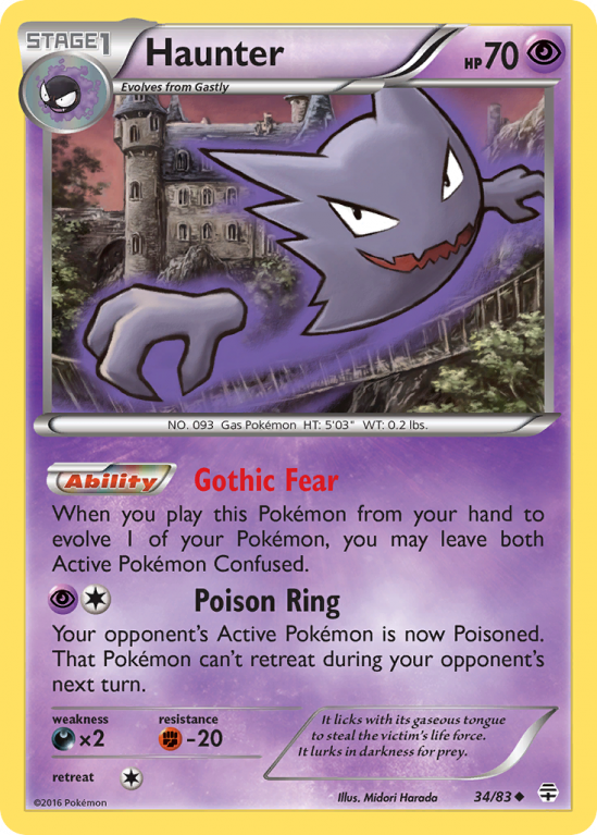 Haunter 34/115 XY Generations