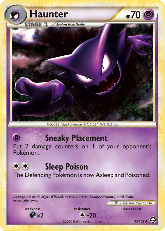 Haunter 35/102 HeartGold & SoulSilver HS—Triumphant