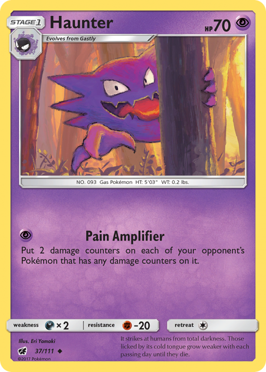 Haunter 37/111 Sun & Moon Crimson Invasion
