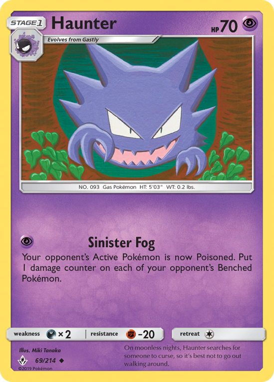 Haunter 69/214 Sun & Moon Unbroken Bonds