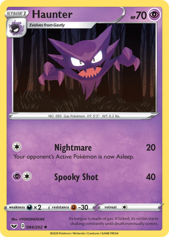Haunter 84/202 Sword & Shield Sword & Shield