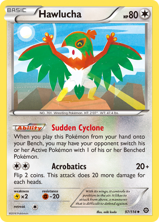 Hawlucha 97/114 XY Steam Siege