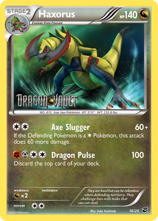 Haxorus 16/20 Black & White Dragon Vault