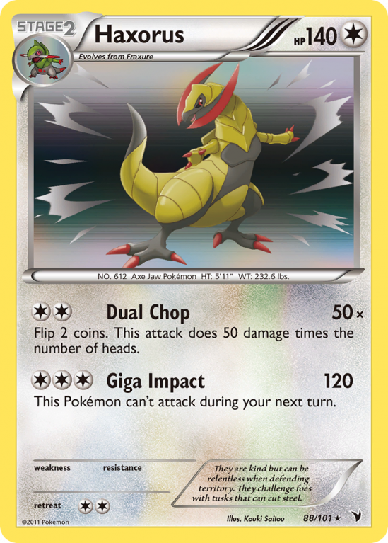 Haxorus 88/101 Black & White Noble Victories
