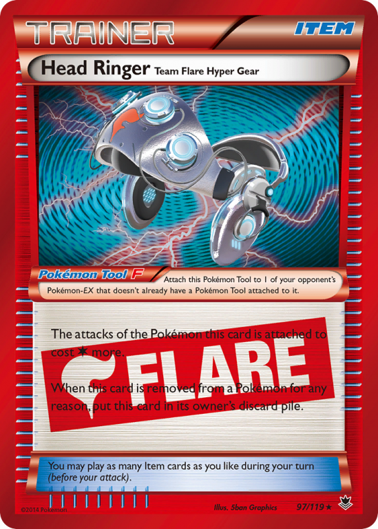 Head Ringer Team Flare Hyper Gear 97/119 XY Phantom Forces