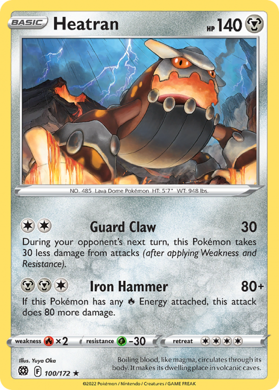 Heatran 100/172 Sword & Shield Brilliant Stars