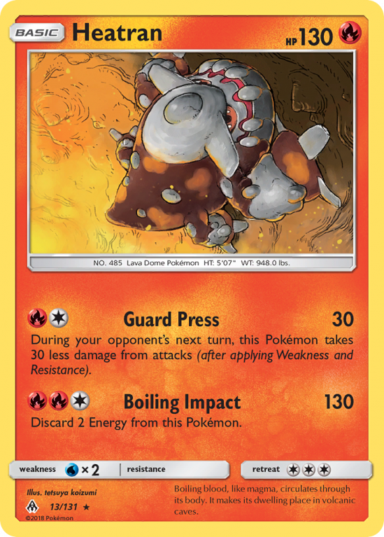 Heatran 13/131 Sun & Moon Forbidden Light