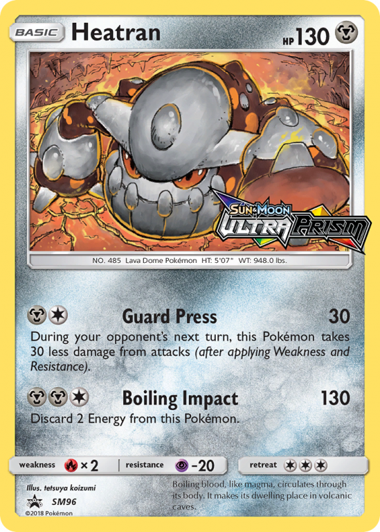 Heatran SM96/156 Sun & Moon SM Black Star Promos