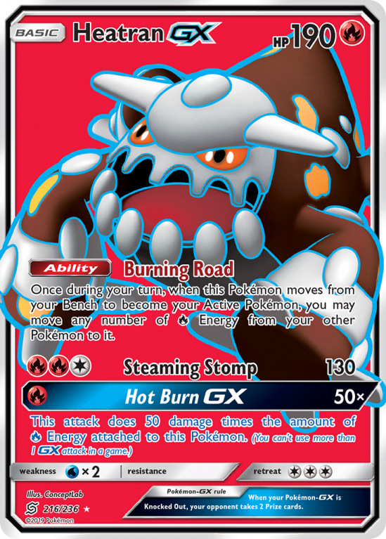 Heatran-GX 216/236 Sun & Moon Unified Minds