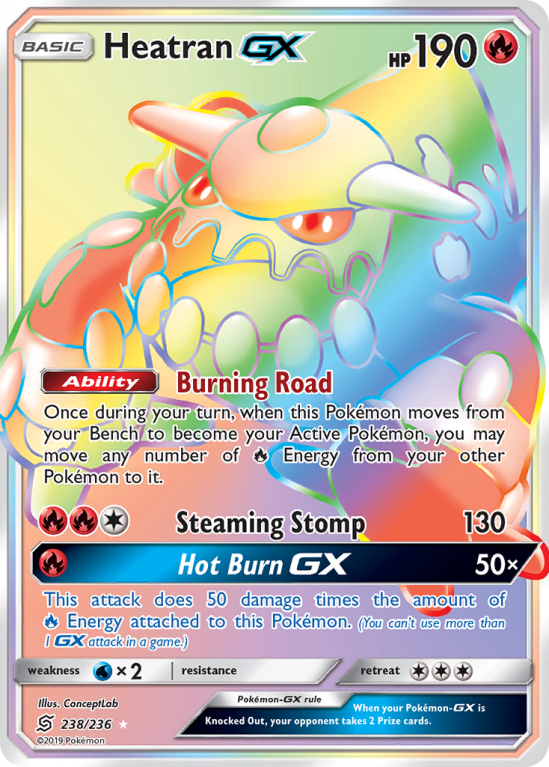 Heatran-GX 238/236 Sun & Moon Unified Minds