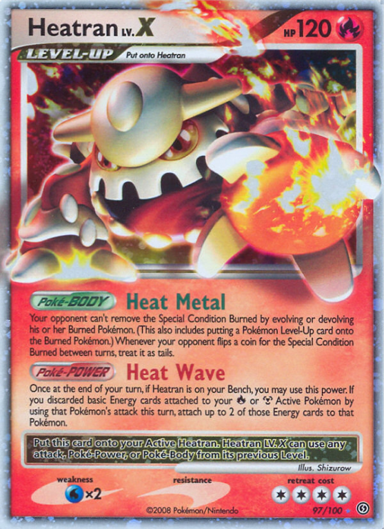 Heatran LV.X 97/100 Diamond & Pearl Stormfront