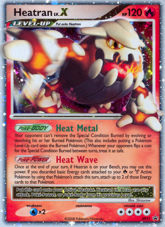 Heatran LV.X DP31/56 Diamond & Pearl DP Black Star Promos