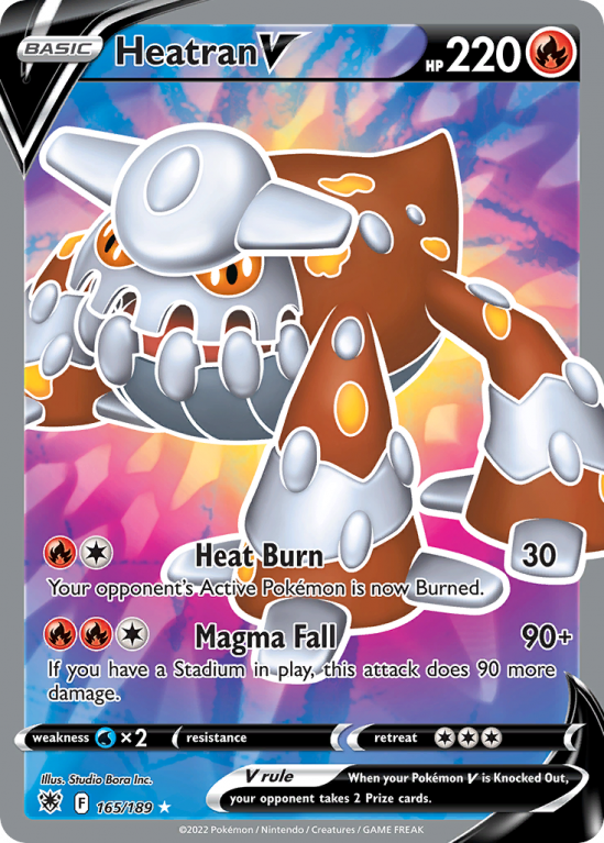 Heatran V 165/189 Sword & Shield Astral Radiance